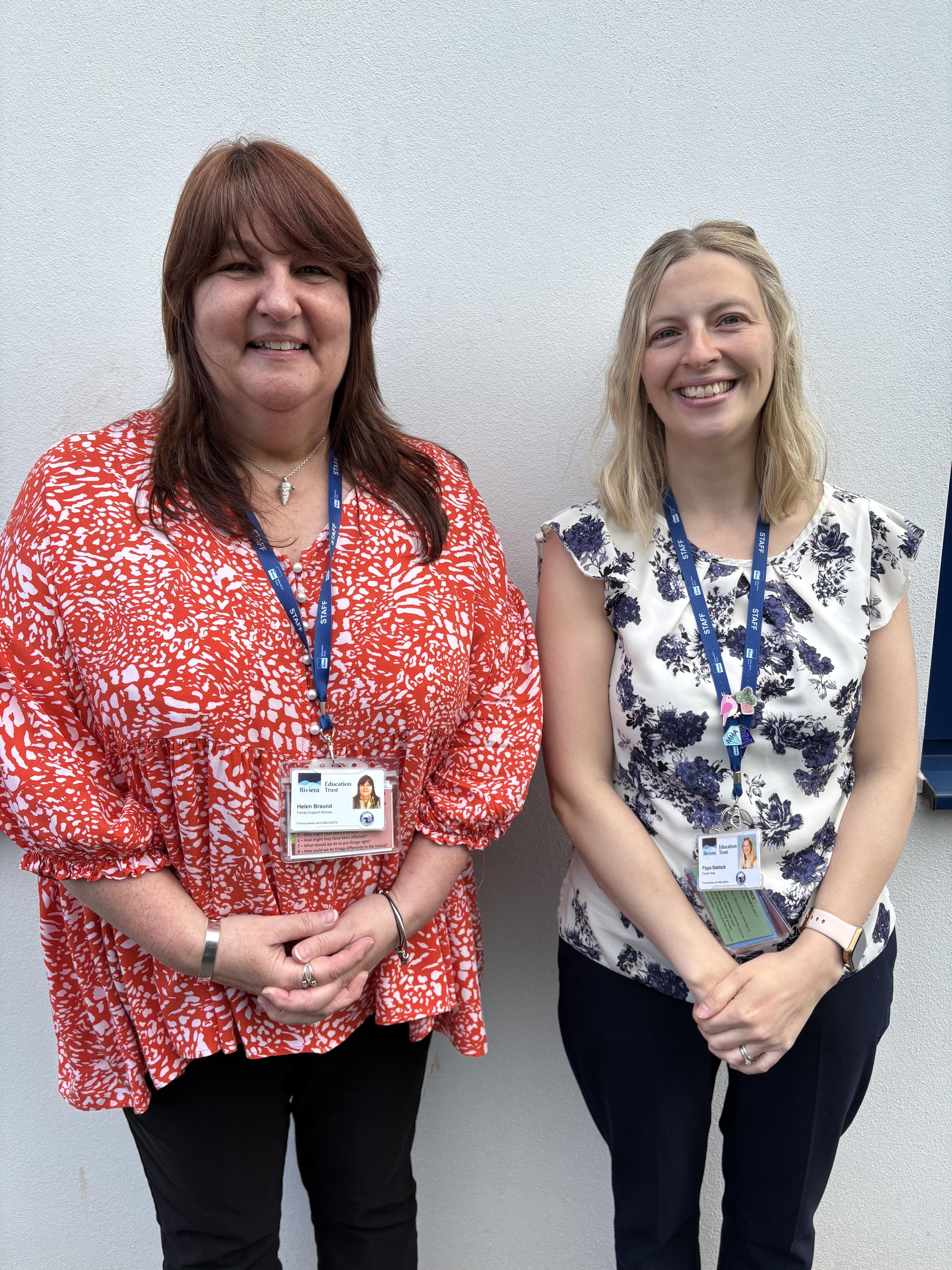 Our Safeguarding Team; Helen Braund and Pippa Bastock